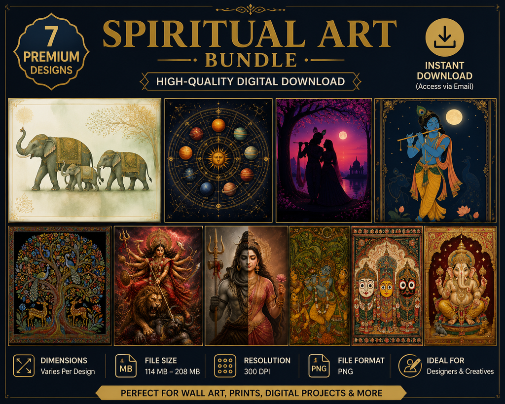 Spiritual Art Bundle PNG | 10 Premium Digital Downloads | Art Collection | 300DPI High Resolution