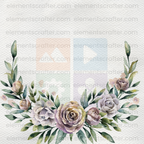 10 Watercolor Flowers PNG Transparent Elements Pack - 6600x6600 px 300 DPI | Digital Download | WCCA-0126 | Bundle-1