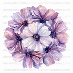 10 Watercolor Flowers PNG Transparent Elements Pack - 6600x6600 px 300 DPI | Digital Download | WCCA-0126 | Bundle-1