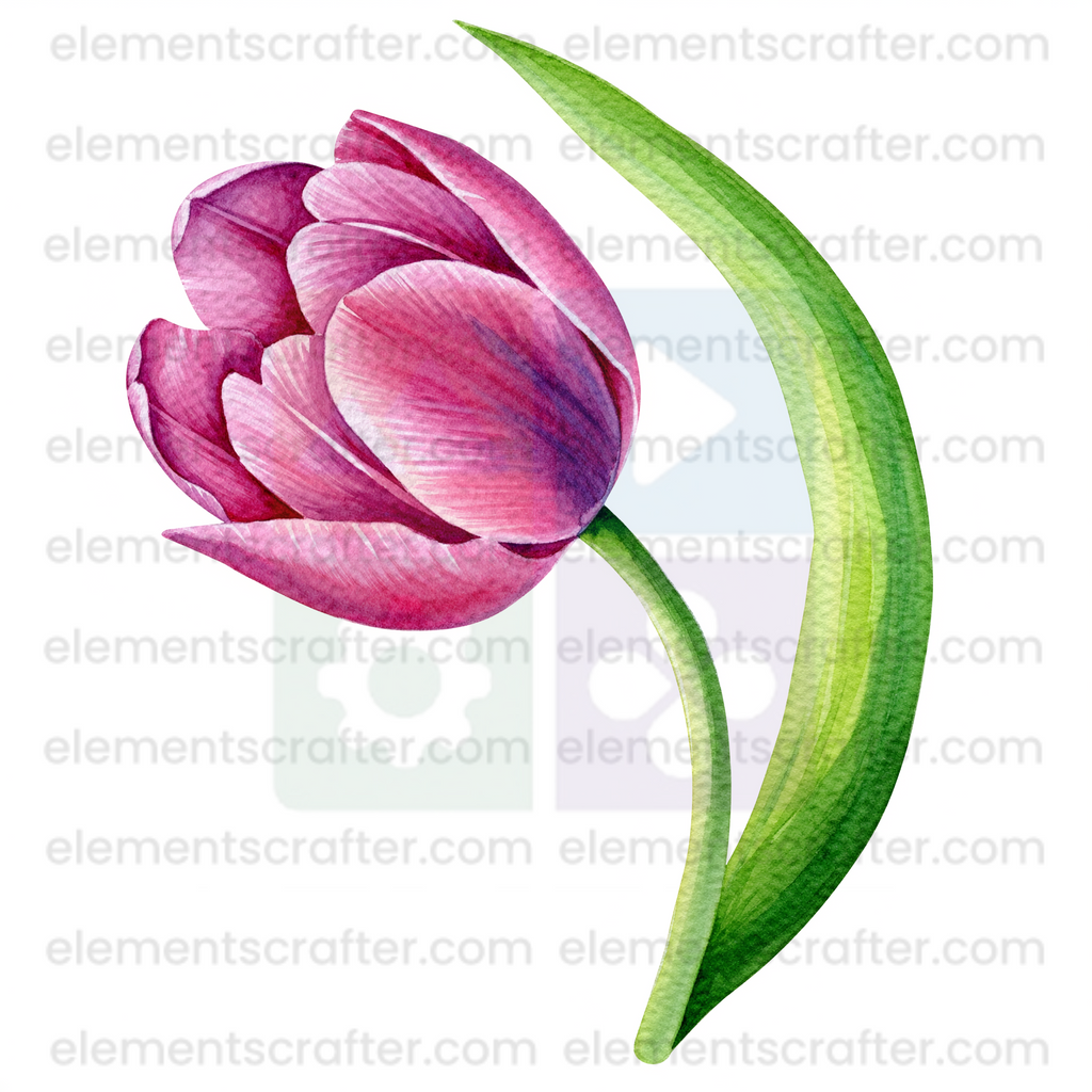 10 Watercolor Flowers PNG Transparent Elements Pack - 6600x6600 px 300 DPI | Digital Download | WCCA-0126 | Bundle-3