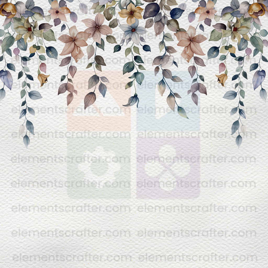 10 Watercolor Flowers PNG Transparent Elements Pack - 6600x6600 px 300 DPI | Digital Download | WCCA-0126 | Bundle-1