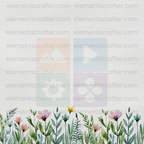 10 Watercolor Flowers PNG Transparent Elements Pack - 6600x6600 px 300 DPI | Digital Download | WCCA-0126 | Bundle-1